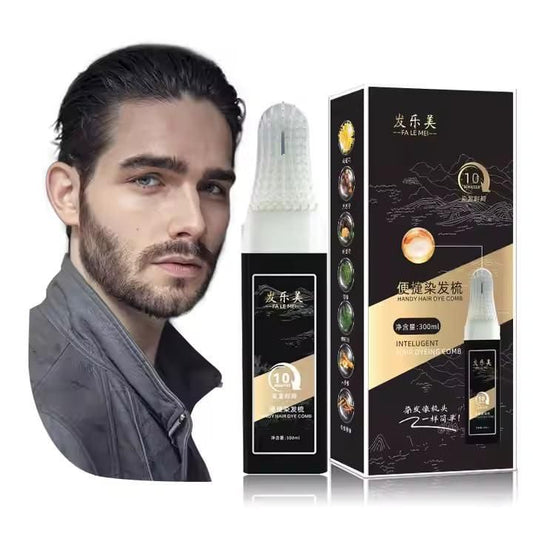 2 in 1 Natural Hair Color Comb Black, Easy Coloring Hair Dye Cream With Magic Combs Hair Dye Long-Lasting Effect Simple Application for Grey Hair 300ml Visit the Deetto Store 5.0 5.0 out of 5 stars    3 ratings